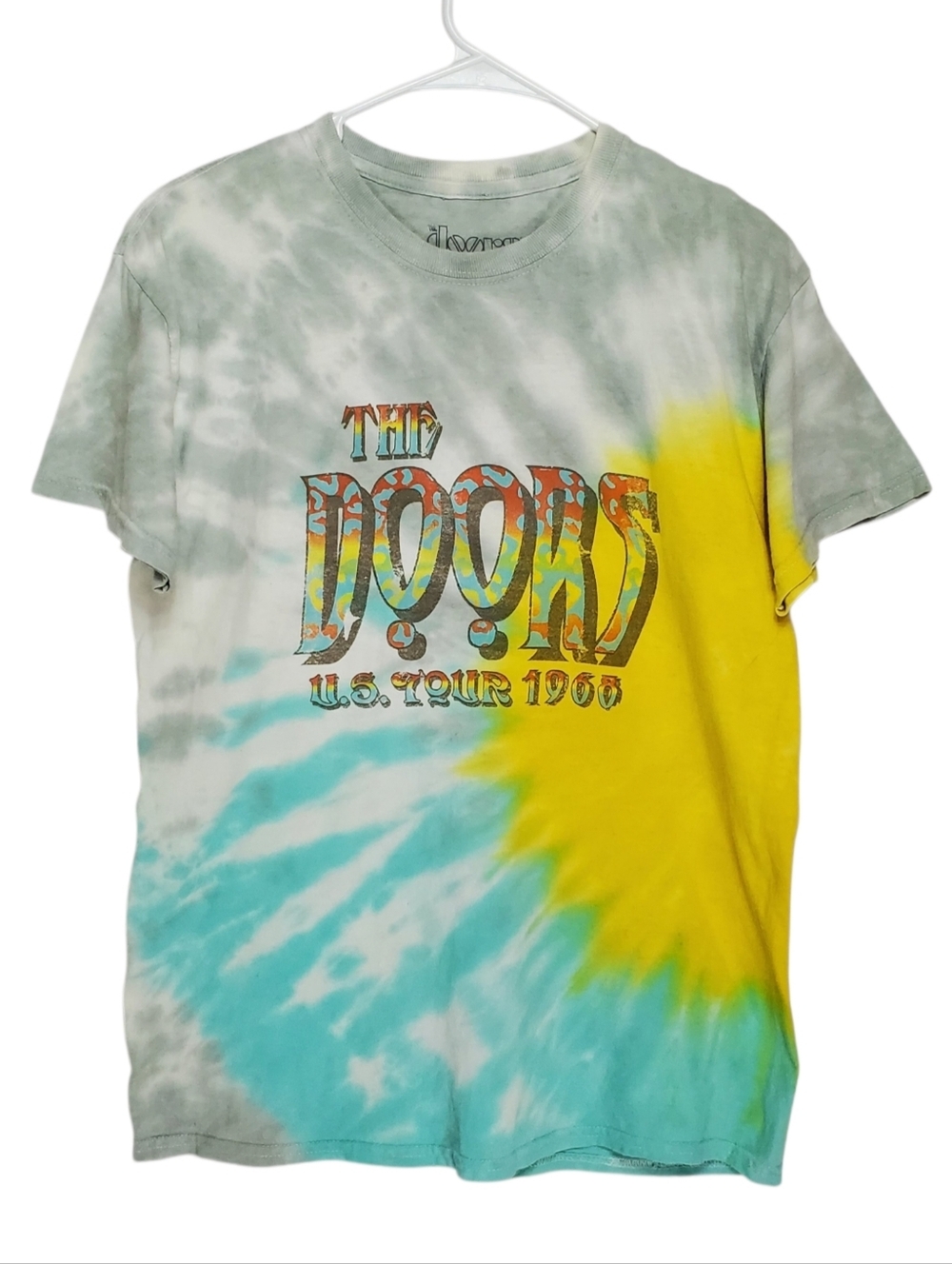 2596 * The Doors 1968 US Tour Tie Dye Band Tee Psychedelic Rock Size S 2020